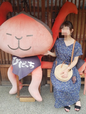「H&M（エイチ・アンド・エム）のアイテム（かごバッグ）」を使った、harumiさん（レディース・154cm）の夏コーディネート