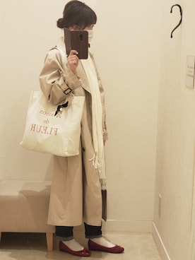 「メゾンドフルール」｜「アイテム（ジャケット/アウター）」を使った、harumiさん（レディース・154cm）の春コーディネート