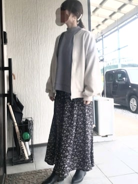 「アイテム（ブルゾン）」を使った、harumiさん（レディース・154cm・30代）の秋コーディネート