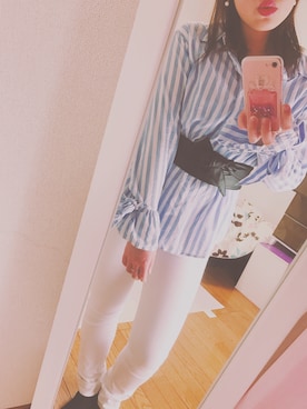 「Honeys（ハニーズ）のアイテム（財布/小物）」を使った、ななさん（レディース・163cm）の春コーディネート