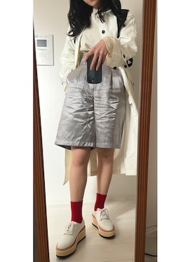 「MOUSSY（マウジー）のアイテム（ナイロンジャケット）」を使った、misaさん（レディース・165cm）の春コーディネート