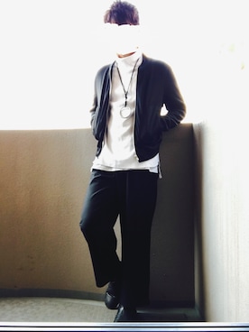 「COMME CA ISM（コムサイズム）のアイテム（ブルゾン）」を使った、Kさん（メンズ・185cm）の春コーディネート