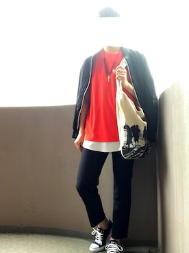 「COMME CA ISM（コムサイズム）のアイテム（ブルゾン）」を使った、Kさん（メンズ・185cm）の春コーディネート