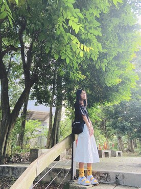 「BT21（ビーティーイシビル）のアイテム」を使った、kr さん（レディース・158cm）の夏コーディネート