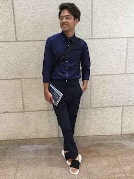 須田さん（メンズ・174cm）の夏コーディネート