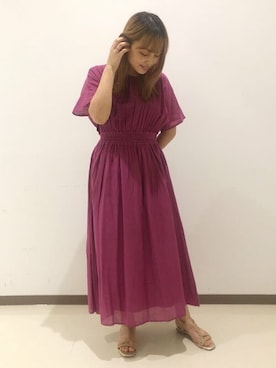 「KIWI（キィウイ）のアイテム」を使った、吉田さん（レディース・158cm）の夏コーディネート