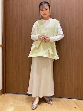 「SHIPS for women」｜吉田さん（レディース・158cm）の春コーディネート