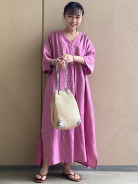 「marco masi（マルコマージ）のアイテム」を使った、吉田さん（レディース・158cm）の春コーディネート