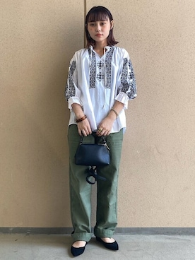 「SHIPS」｜吉田さん（レディース・158cm）の夏コーディネート