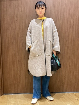 「SHIPS for women」｜「アイテム（財布/小物）」を使った、吉田さん（レディース・158cm）の秋コーディネート