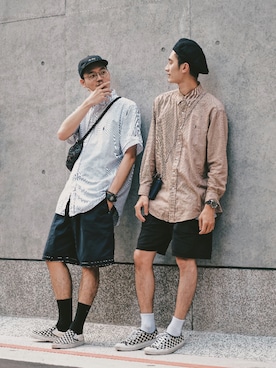 「streetsnap」｜「アイテム（帽子）」を使った、Byeさん（メンズ・180cm）の夏コーディネート