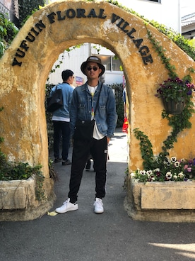 「BACK NUMBER（バックナンバー）のアイテム（デニムジャケット）」を使った、UMEさん（メンズ・172cm）の春コーディネート