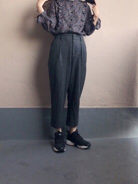 「Reebok（リーボック）のINSTAPUMP FURY（スニーカー）」を使った、yugaさん（レディース・158cm）の秋コーディネート