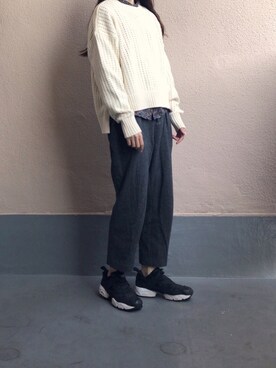 「Reebok（リーボック）のINSTAPUMP FURY（スニーカー）」を使った、yugaさん（レディース・158cm）の秋コーディネート