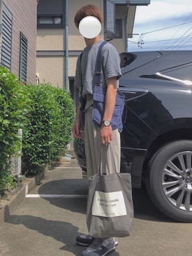 「aditional（アディショナル）のアイテム」を使った、Ryoooさん（メンズ・171cm）の夏コーディネート