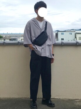 Ryotaroさんの「ビッグシルエットポケツキT（半袖）」を使ったコーディネート