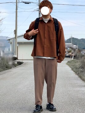 「ADERERROR（アーダーエラー）のアイテム（バックパック/リュック）」を使った、Ryotaroさん（メンズ・168cm）の春コーディネート