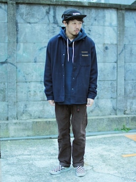 「Design Tshirts Store graniph（デザイン　ティーシャツ　ストア　グラニフ）のアイテム（ジャケット/アウター）」を使った、しゅんやさん（メンズ・168cm）の冬コーディネート