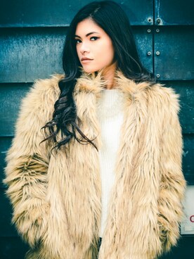 「model」｜「アイテム（ジャケット/アウター）」を使った、EDOさん（レディース・163cm）の春コーディネート