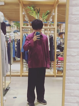 「HUGO BOSS（ヒューゴボス）のアイテム（シャツ/ブラウス）」を使った、ytoさん（メンズ・168cm）の秋コーディネート
