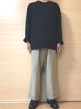 「SASQUATCHfabrix.（サスクワァッチファブリックス）のアイテム」を使った、ytoさん（メンズ・170cm）の秋コーディネート