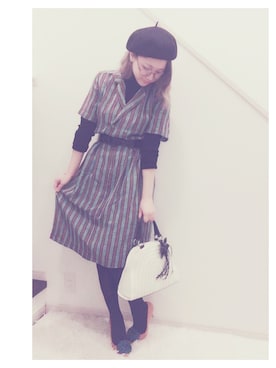 2mikaさん（レディース・157cm）の冬コーディネート