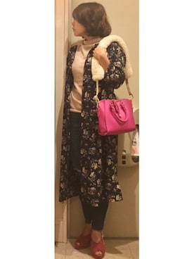 「mimi&roger（ミミアンドロジャー）のアイテム」を使った、eriさん（レディース・151cm）の秋コーディネート