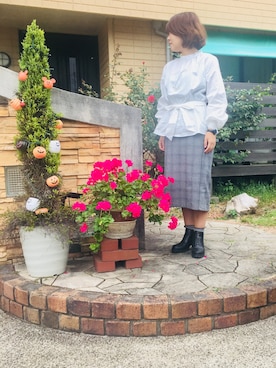 「アイテム（ピアス（両耳用））」を使った、eriさん（レディース・151cm・20代）の秋コーディネート