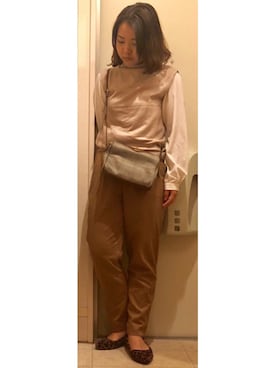 「mimi&roger（ミミアンドロジャー）のアイテム」を使った、eriさん（レディース・151cm）の秋コーディネート