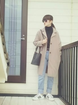「DHOLIC（ディーホリック）のアイテム（その他アウター）」を使った、miminyさん（レディース・171cm）の冬コーディネート