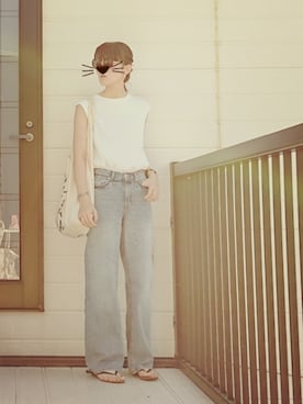 「CIBONE（シボネ）のアイテム」を使った、miminyさん（レディース・172cm）の夏コーディネート