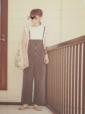 「CIBONE（シボネ）のアイテム」を使った、miminyさん（レディース・172cm）の夏コーディネート