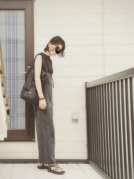 「patagonia」｜「アイテム（サロペット/オーバーオール）」を使った、miminyさん（レディース・172cm）の夏コーディネート