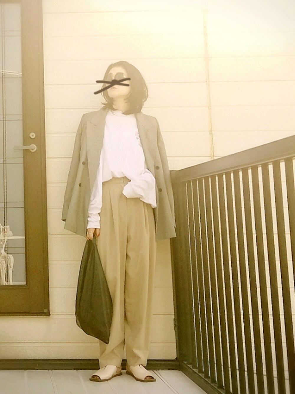 テーラージャケット　セットアップ　千鳥柄　ZARA 美品 ザラ ZARA 千鳥柄 セットアップ 水色 Mサイズ テーラード
