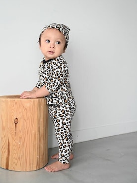 「アイテム（レッグウェア）」を使った、PUPPAPUPOさん（キッズ・68cm）の秋コーディネート