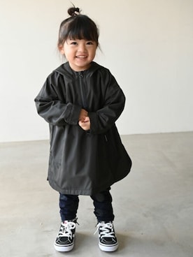 「アイテム（マウンテンパーカー）」を使った、PUPPAPUPOさん（キッズ・90cm）の冬コーディネート