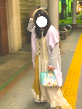 「osharewalker（オシャレウォーカー）のアイテム（ハンチング/ベレー帽）」を使った、み。さん（レディース・153cm）の秋コーディネート