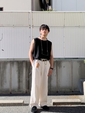 「Chikashitsu+」｜ryuseiさん（メンズ・168cm）の夏コーディネート