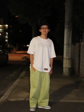 「STUSSY（ステューシー）のアイテム」を使った、ryuseiさん（メンズ・168cm）の夏コーディネート
