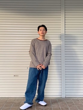 「SUBU（スブ）のアイテム（その他シューズ）」を使った、ryuseiさん（メンズ・168cm）の秋コーディネート