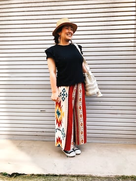 「CONVERSE（コンバース）のconverse（コンバース） ALL STAR OX（オールスターOX）（スニーカー）」を使った、Osawa3さん（レディース・165cm）の夏コーディネート