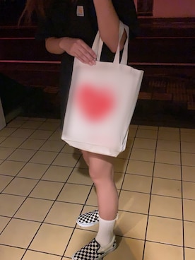 「メンズライク女子」｜「アイテム（スリッポン）」を使った、もくさん（レディース・156cm）の夏コーディネート
