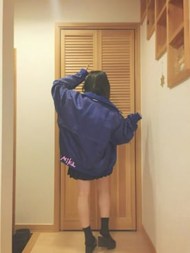 「MIZUNO（ミズノ　）のアイテム（ジャケット/アウター）」を使った、MIKAさん（レディース・148cm）の冬コーディネート