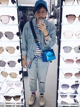 「Gosha Rubchinskiy（ゴーシャラブチンスキー）のアイテム（帽子）」を使った、Kei さん（レディース・165cm）の秋コーディネート