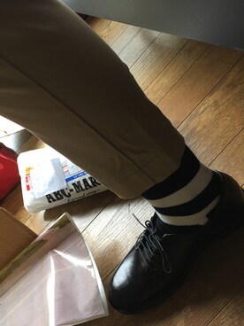 「A.P.C.（アーペーセー）のアイテム（その他シューズ）」を使った、タカハタ    さん（メンズ・174cm）の秋コーディネート