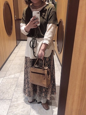 「モノトーン派？カラーコーデ派？」｜なつあんさん（レディース・153cm）の冬コーディネート