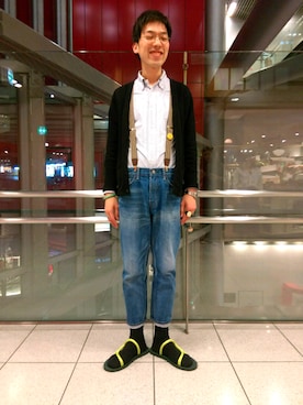 「LOLO（ロロ）のアイテム」を使った、KodaiHitotsuyaさん（メンズ・180cm）の春コーディネート