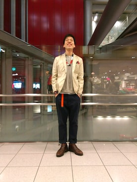 「Dry Bones（ドライボーンズ）のアイテム（ジャケット/アウター）」を使った、KodaiHitotsuyaさん（メンズ・180cm）の春コーディネート