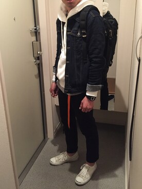 「CONVERSE（コンバース）のCONVERSE コンバース ジャック パーセル / JACK PURCEL（スニーカー）」を使った、kennnnさん（メンズ・166cm）の夏コーディネート