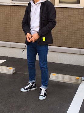 「アイテム（ブルゾン）」を使った、kennnnさん（メンズ・166cm・30代）の夏コーディネート